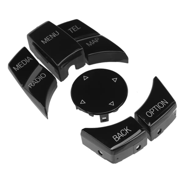 Sentral Konsoll Multimedia Knappesett Multi Media Kontroll Tast Deksel for E84 E70 E71 E72 E81 E82 E Chassis Glossy Black