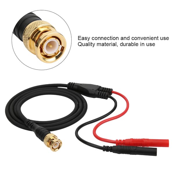 Forgyldt BNC til 4 mm Bananstik Testledning