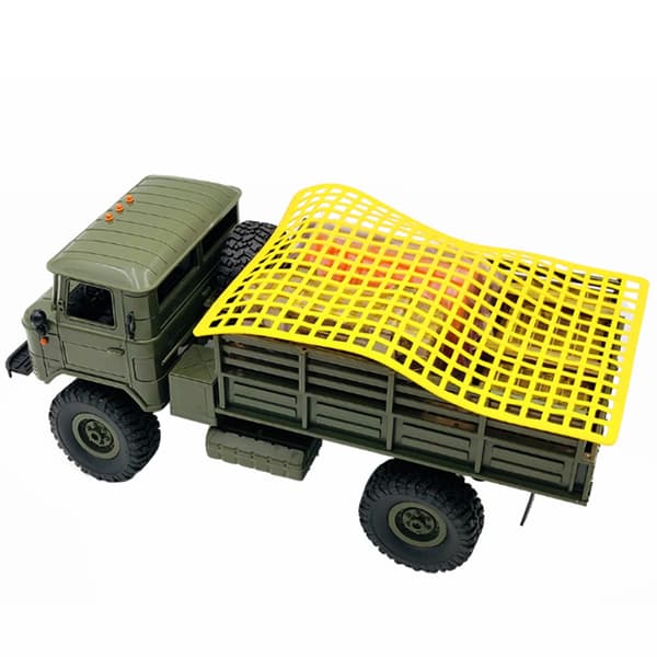Simuleret Gummi Vindue Bagage Net Tilbehør til Axial for RC Crawler Bil Gul