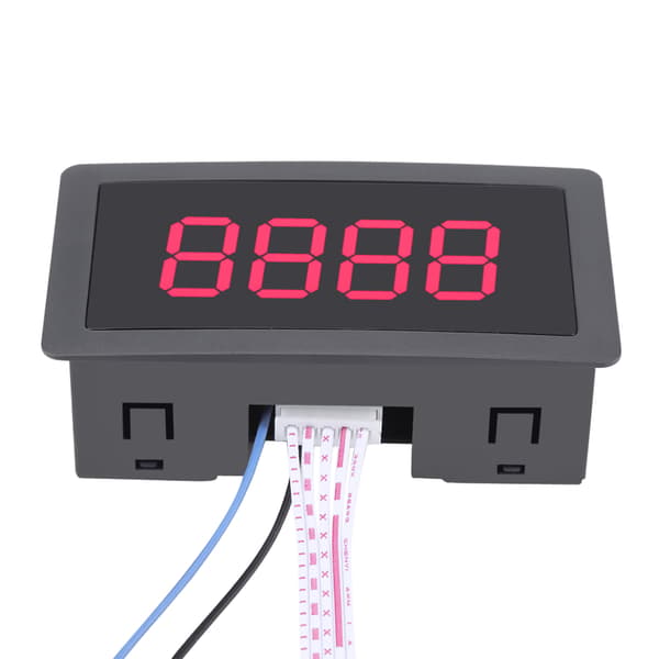 4-cifret LED-display 0-9999 Op Ned Plus Minus Rødt Panel Tæller