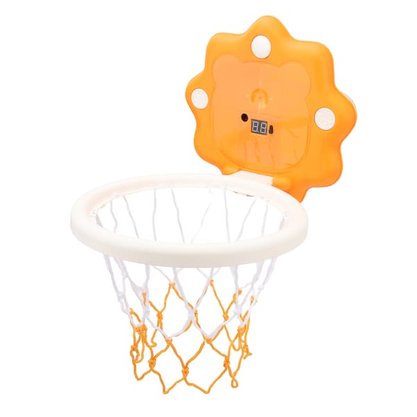 Foldbar Stansfri Småbørnsbasketballkurv Lyssensor Basketballsæt
