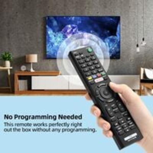 RMT-TX100U Ersättnings universal fjärrkontroll för Sony-TV-fjärrkontroll Alla Sony LCD LED UHD HDTV Bravia Smart TV med Netflix-knapp