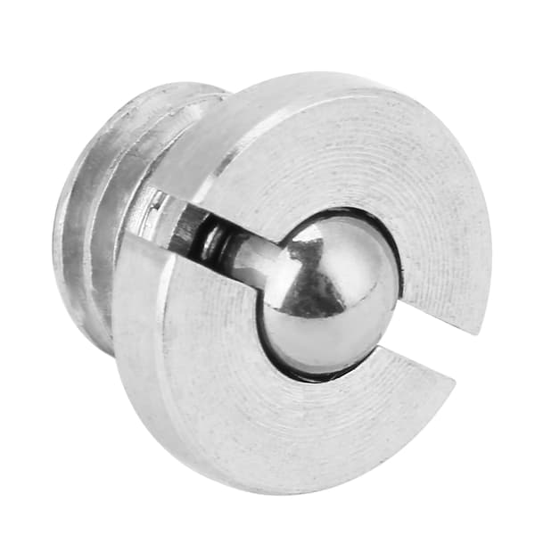 5 stk. Flangede kuglefjederstempler i rustfrit stål M5x5