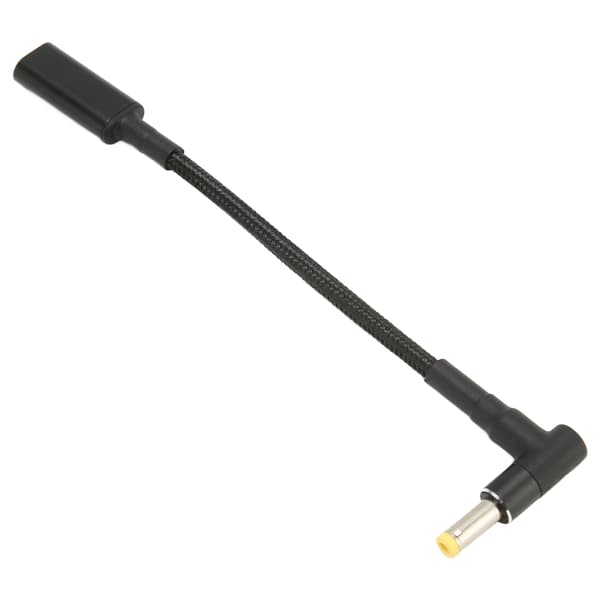USB Typ C Hona till 4.8x1.7mm Hane Adapterkabel Dubbel PD E MARK Chip Portabel 100W USB Typ C Adapterkabel