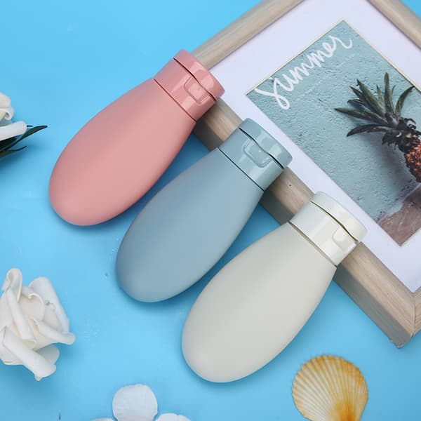 Tomme Silikon Reiseflasker Flytende Sjampo Dusjsåpe Lotion