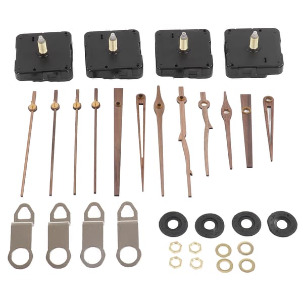 DIY Valnöt Trä Klockvisare Quartz Urverk Klockset