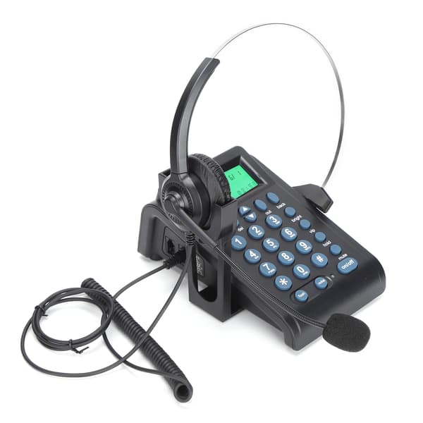 HT910 Fastnet Call Center Telefon med Støjreducerende Headset til Kontor og Hjem