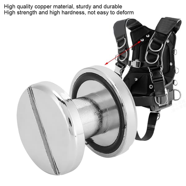 Hållbar Koppar Scuba Diving BCD Harness Wing Bultar Bok Skruvmontering Dyk Tillbehör