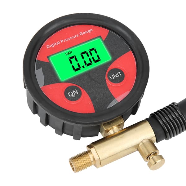 Bil Multifunksjon LCD Digital Dekktrykksmåler Inflator Tester