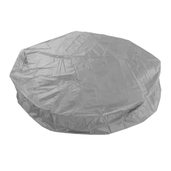 Vanntett badekarovertrekk 190 sølv polyestertaft 215x70cm grått lokk