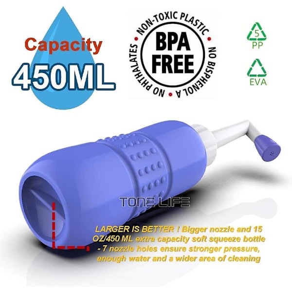- Rejsebidet - Bærbar Sprayer - Nem Bidet, Bærbar Bidet, Feminint Brusebad, Alternativ Bidet, Første Niveau Intimhygiejne Efter Toilettet, Pos