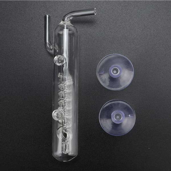Transparent Glas Akvarium CO2 Bobletæller Ekstern Måler