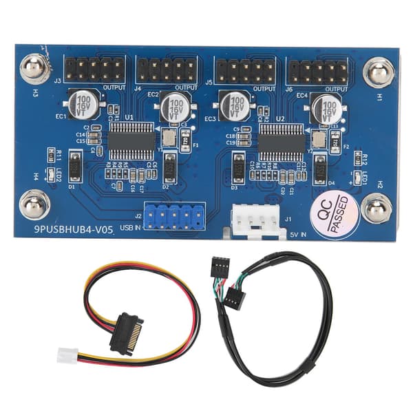 9 Port USB 2.0 Hub Förlängningskabel 1 till 4 Datortillbehör