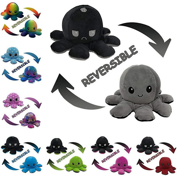 Octopus plyslegetøj, drejeligt legetøj, blødt stykke legetøj, 1 stk