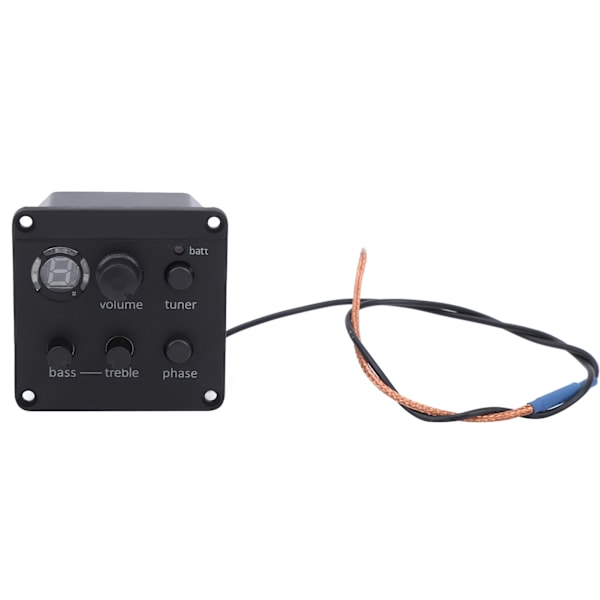 Akustisk Gitarr Pickup Inbyggd Förförstärkare EQ Equalizer Ljudhålsmonteringstillbehör