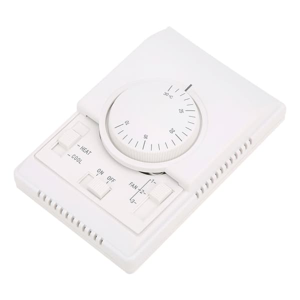 Mekanisk Ytmonterad Luftkonditioneringstermostat 10-30℃ AC220V Temperaturregulator