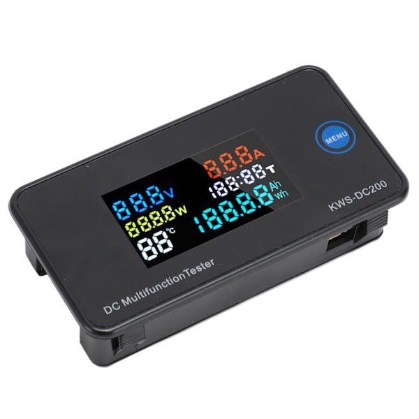 DC Digital Voltmeter Amperemeter DC200 50A LCD Farveskærm 7 i 1 Multifunktions Multimeter Tester til Fabrikslaboratorium