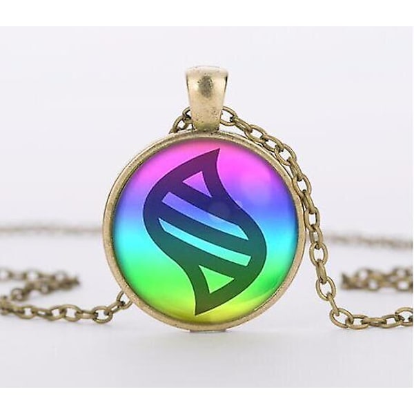 Elf Mega Stone Halsband Glashalsband, handgjorda Bronze