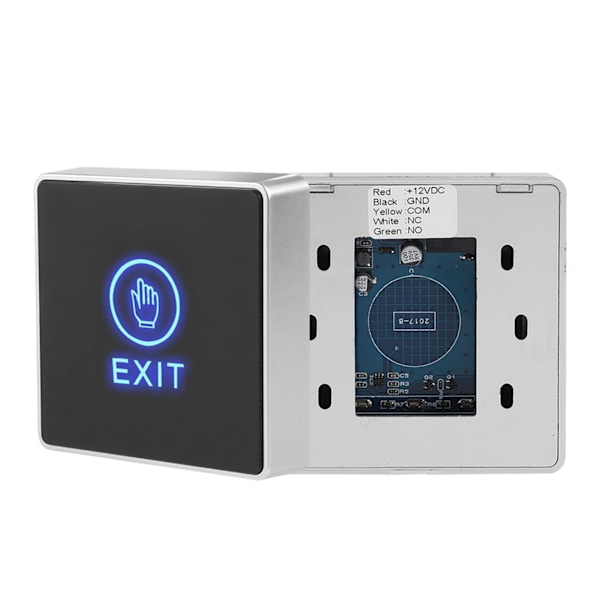 Dörr Touch Exit Release Knapp Strömbrytare Panel LED-ljus för Dörrkontrollsystem