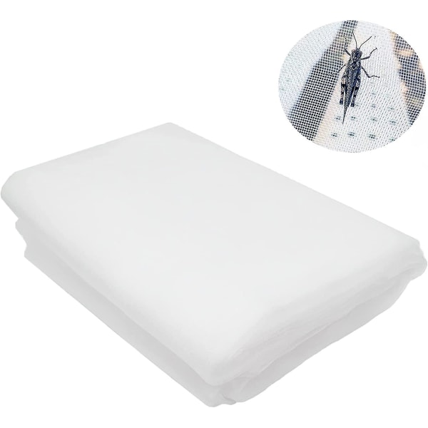 Trädgårdsnät, 10m X 2,5m Anti-insektsnät, Vegetabiliskt Anti-insektsnät, Mesh Anti- mesh för att skydda växter, blommor, grönsaker och fr