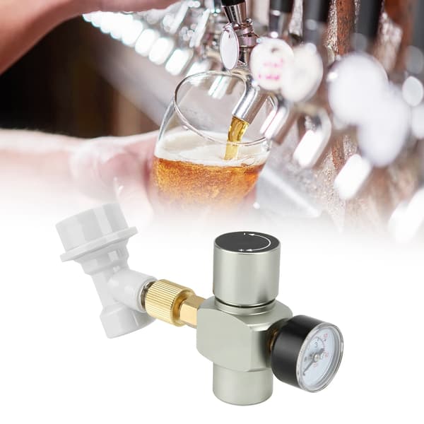 Øl CO2 Regulator Oplader med Plastikforbindelse - 0-60PSI