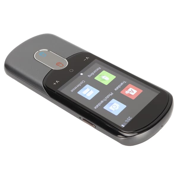 Smart Translator 2.88 Tommer Touchscreen Real Time Tovejs Oversættelse Bærbar Intelligent Stemmesprog Oversætter Grå