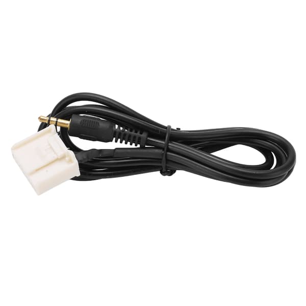 1m Langt AUX Lydindgangs Adapter 3.5mm Sort Erstatning for Camry Corolla RAV4 Tacoma Musikafspiller
