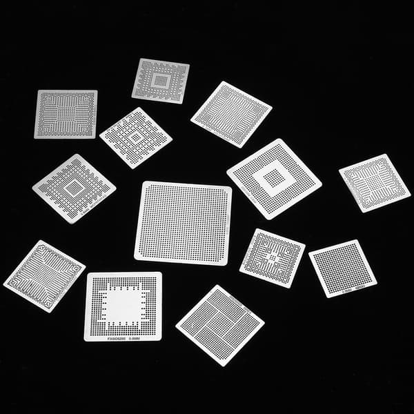 BGA Universal Reballing Kit 33 Stencils Varmesæt Mesh