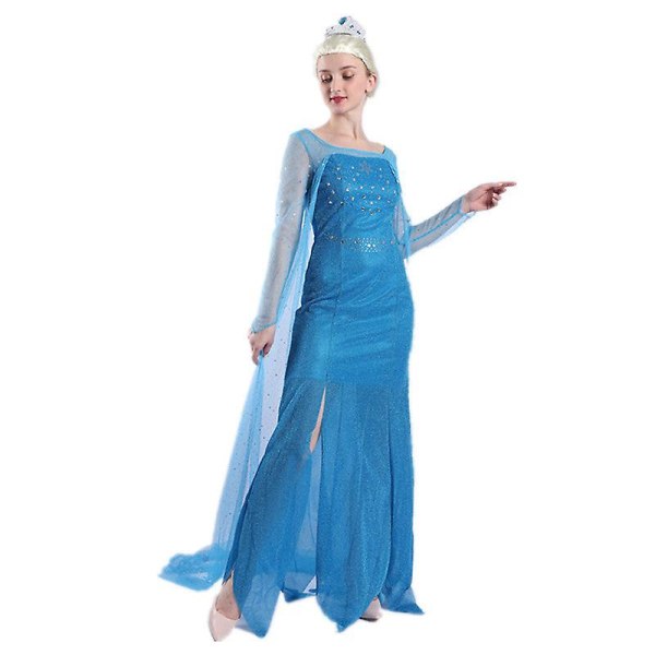 Jouluinen prinsessa Elsa mekko S