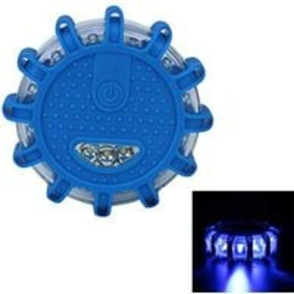 Auto Super Bright 15 LED Pyöreä Majakka Hätävilkku vilkkuva varoituslamppu Pyöreä auton katto Poliisilamppu Tievalo.