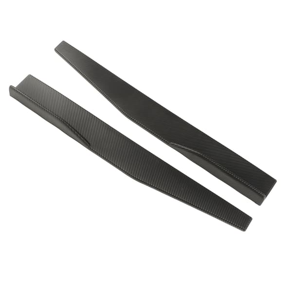 2 stk Sideskjørt Vinglets Karbonfiber Stil Universal Bil Side Lip Winglets Forlengelse Spoiler
