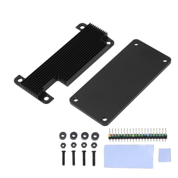 Raspberry Pi Zero 2W Musta Kotelo Värikäs Pin Header Nopea Jäähdytyslisävaruste