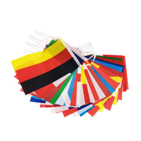 2022 Qatar World Cup String Flag Top 32 Fan Flag 14*21cm Pull Flag (14*21cm (10m/32st)),