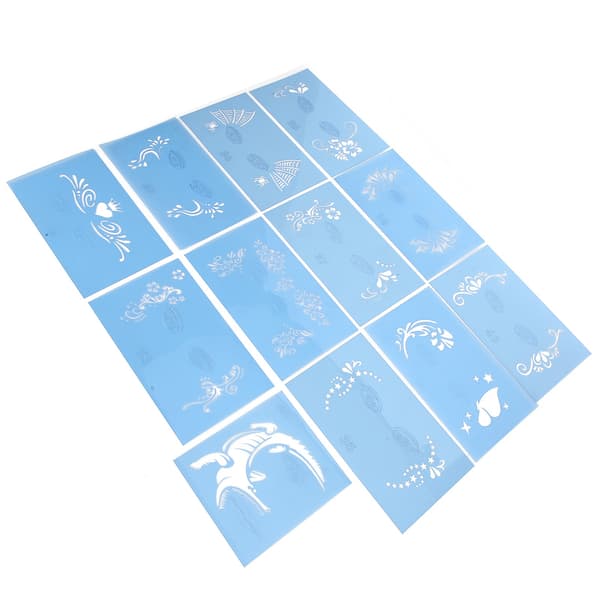 Genanvendelige PET ansigtsmalingsstencils til Halloween julefrokost