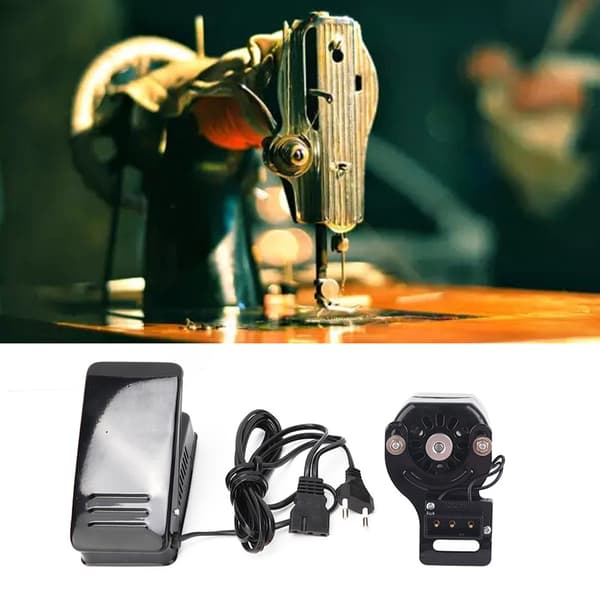 100W Hushållssymaskinsmotor med backfotpedalset EU-kontakt 220V