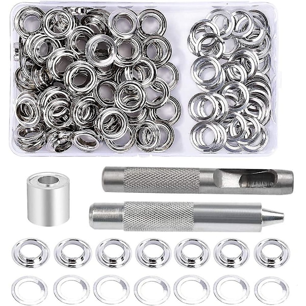 Till S-sarja, 100 sarjaa Silmä 10 mm S, Suunnittelijan korjaussarja, 3-osaisella jäätymistyökalulla Till Kit suojapeitteelle, kankaalle, verhoille ja tuotantoon