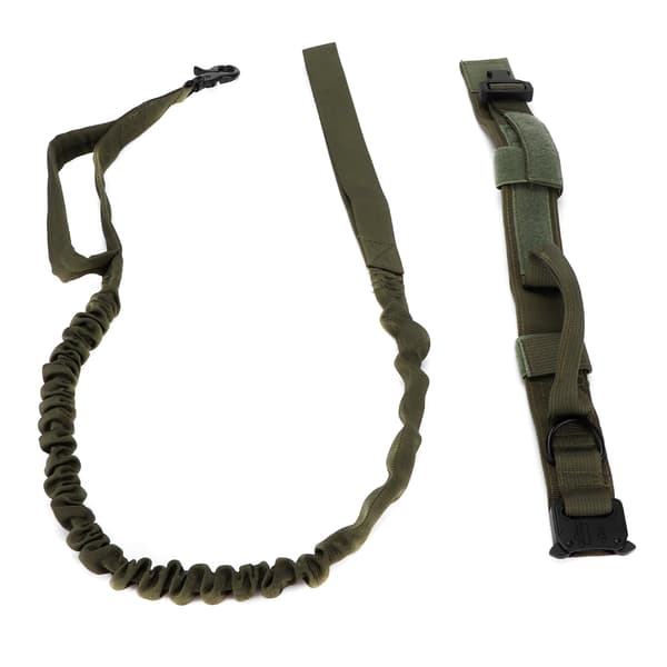 Justerbart hundhalsband och koppelset, mjuk nylonvaddering, XL