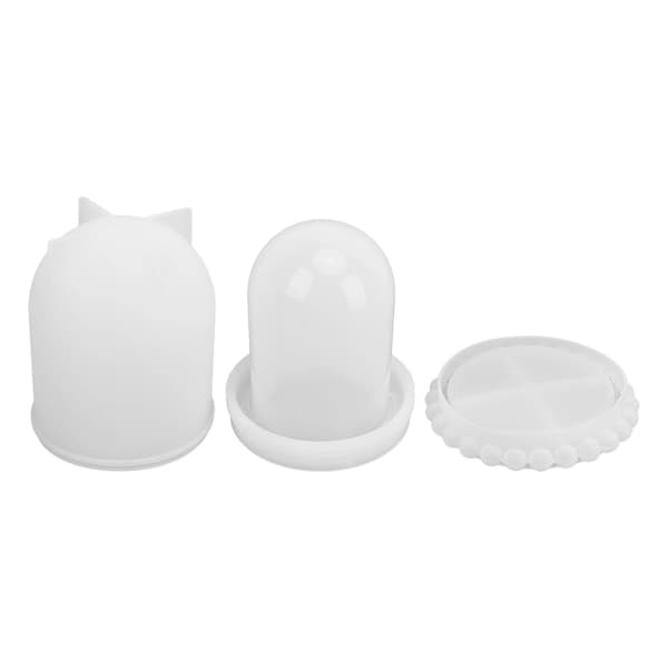 Silikon Tärningskopp Form DIY Transparent Smycken Samlarobjekt Displayfodral Heminredning Festtillbehör