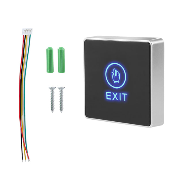 Dør Touch Exit Release Knap Switch Panel LED Lys til Dørkontrolsystem