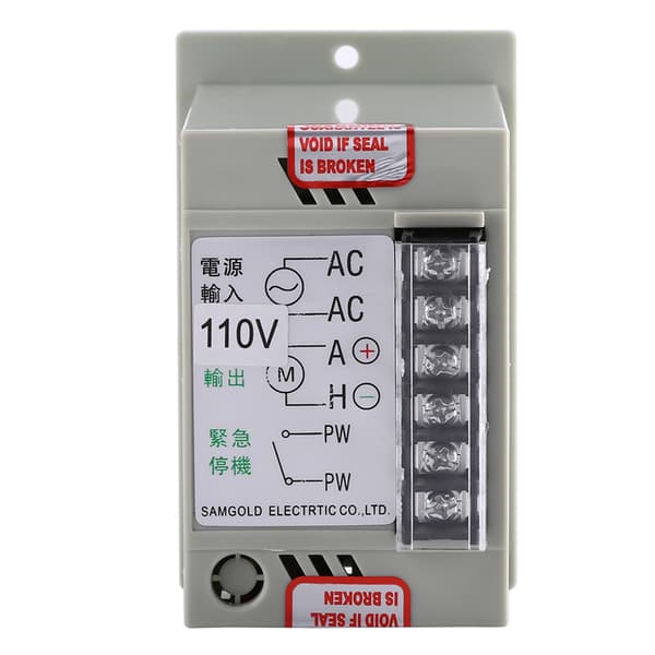 24V til 90V Justerbar DC Motorhastighetskontroller Inngang AC 110V