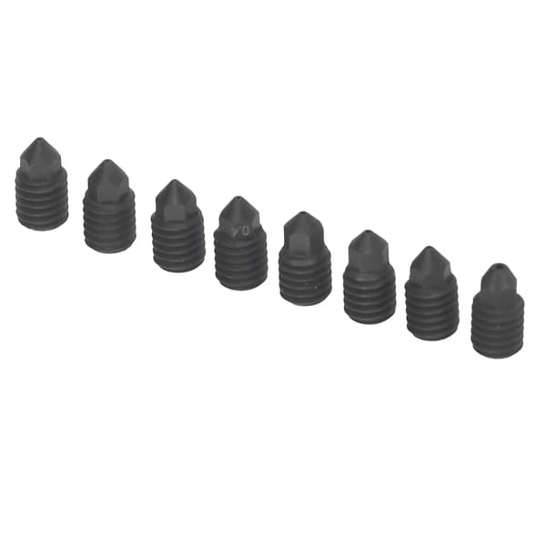 8 Härdade Stålmunstycken för Bambu Lab 3D-skrivare Extruder Hotend Set 0.2 0.4 0.6 0.8 mm