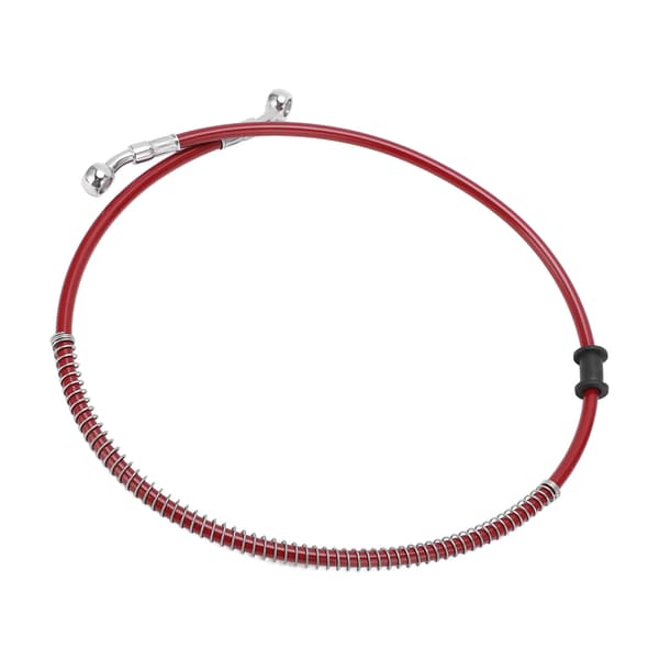 90 cm/35,4 tommer Motorcykel Bremserør Rød Stål PVC Bærbar Universal Motorcykel Tilbehør