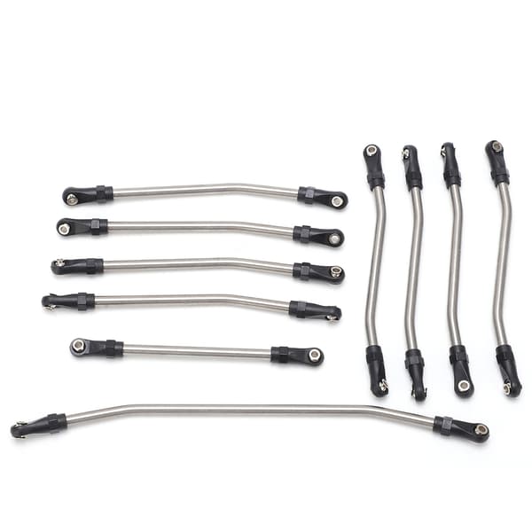 Sæt med Link Rods i rustfrit stål til Axial Wraith 1/10 RC-bil (10 stk)
