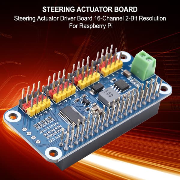 16-kanals 2-bits oppløsning aktuator driverkort for Raspberry Pi