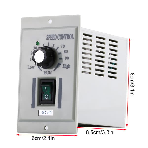 Justerbar DC Motor Hastighedsregulator 24V til 90V AC 110V Indgang
