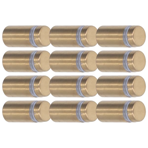 12 Rostfria Stål Väggmonterade Akrylskylt Hårdvaruskruvar 12x25mm