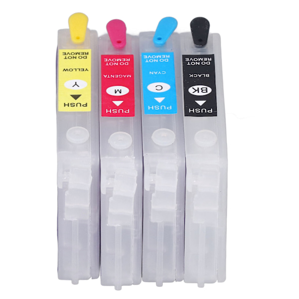 4 stk. genanvendelige printerpatroner med permanent chip i 4 farver sort, cyan, magenta, gul T0561 T0562 T0563 T0564