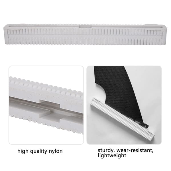 10 tum Universal Longboard Surfbräda Enkel Center Tail Fin Box Plug Hållare Nylon Vit