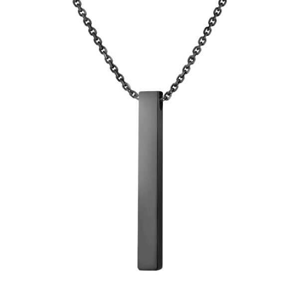 Simpel lang titanium stål halskæde trend
