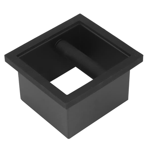 Kaffe Knock Box i Rustfritt Stål - Kaffegrunnbeholder med Integrert Flat Munn